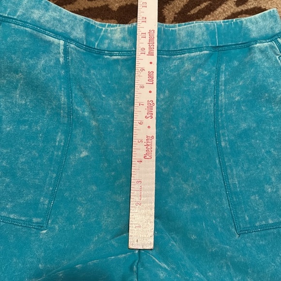NEW HABITAT Pull on terry cloth pants Womens L turquoise blue Beach loungewear - Picture 12 of 15